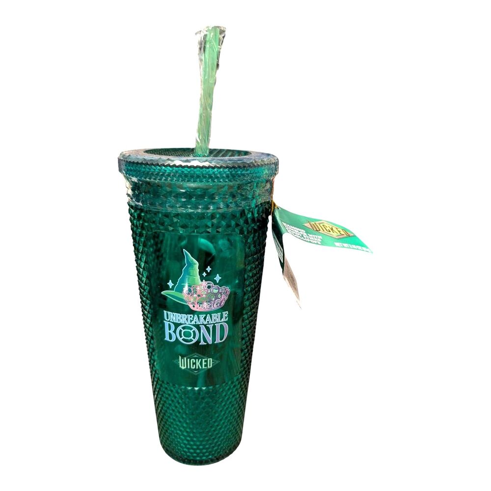WICKED UNBREAKABLE BOND GREEN STUDDED TUMBLER WITH CANDY LIMITED EDITION NEW